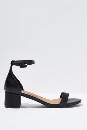 Women Rubi Lizzie Low Block Heel - Black Smooth