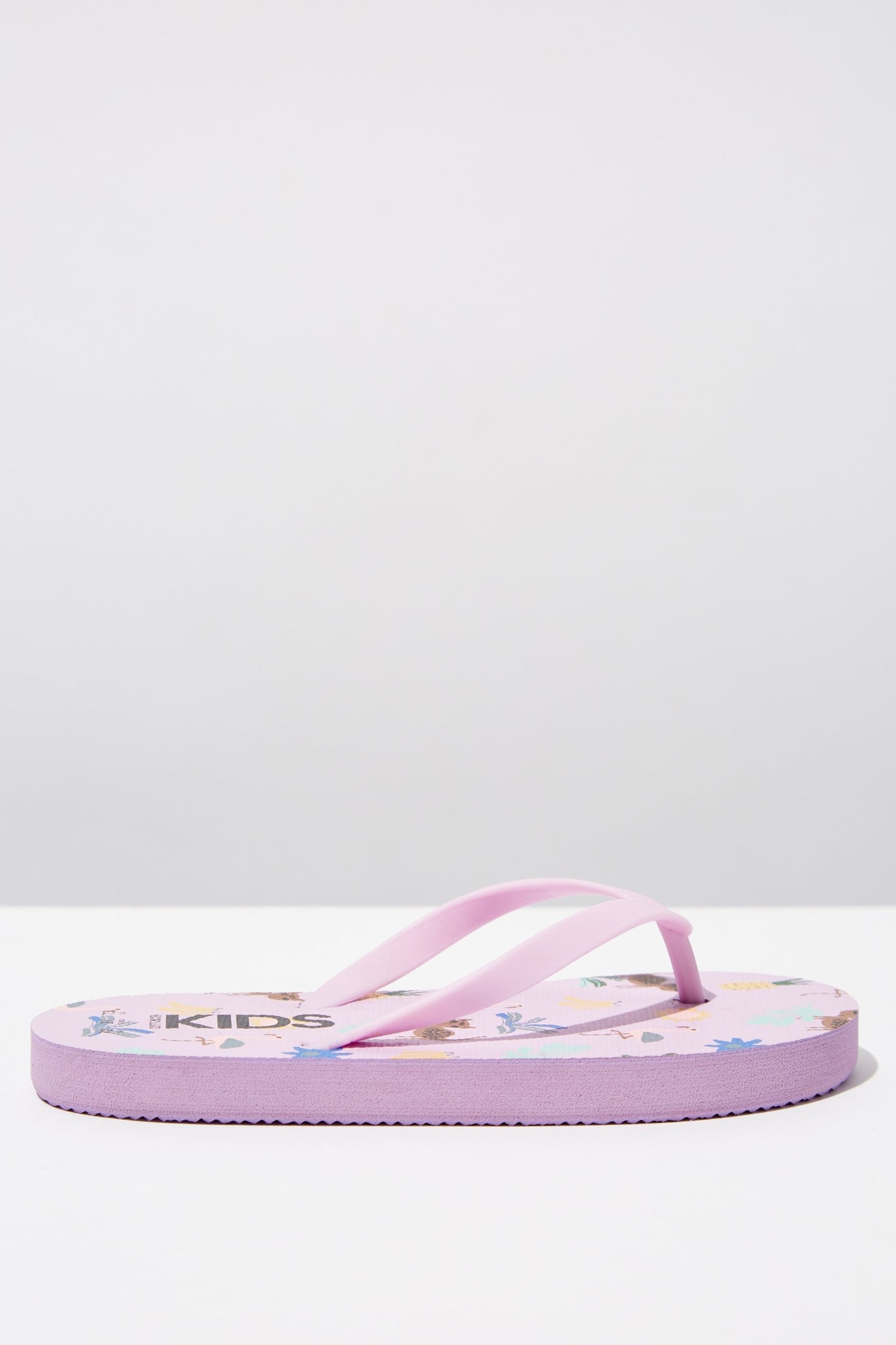 Kids Printed Flip Flop - Pink Lavendar Floral